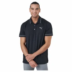 Puma Golf Cloudspun Monarch Polo Puma Black Heather-high Rise Svart Clearance