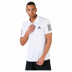 adidas Tennis Club 3 Stripes Polo M White Vit Outlet