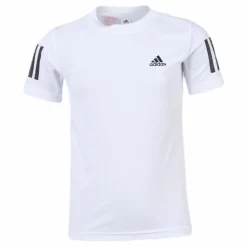 adidas Tennis Club 3 Stripes Tee Youth White Vit Hot