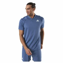 adidas Tennis Club Rib Polo Blue Blå Clearance
