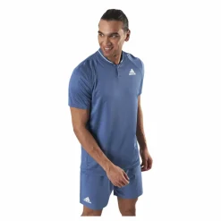adidas Tennis Club Rib Polo Blue Blå Clearance
