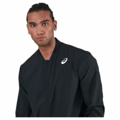 ASICS Club Woven Jacket Black Svart Hot