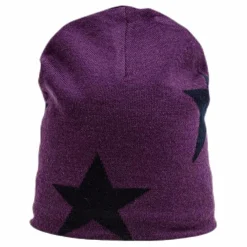 Molo Colder Star Beanie Purple/Black Lila och Svart