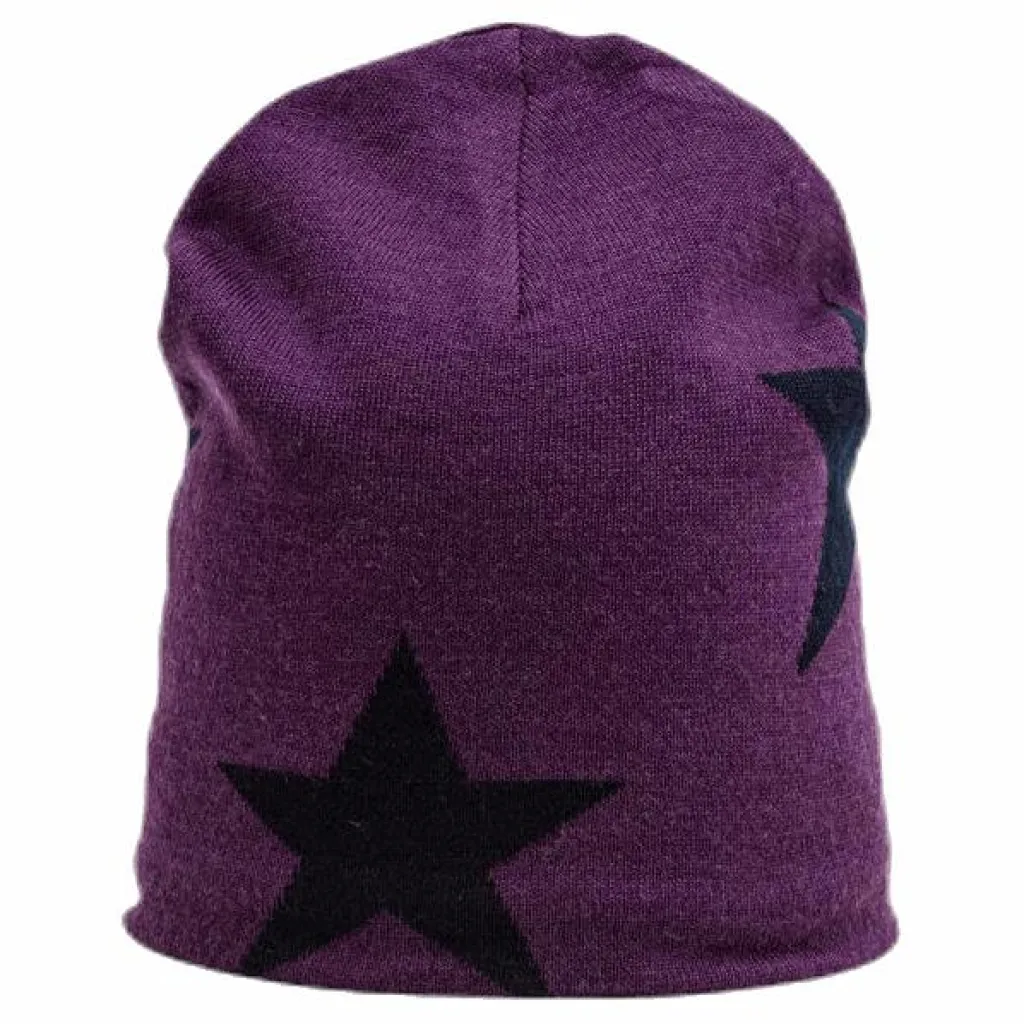 Molo Colder Star Beanie Purple/Black Lila och Svart