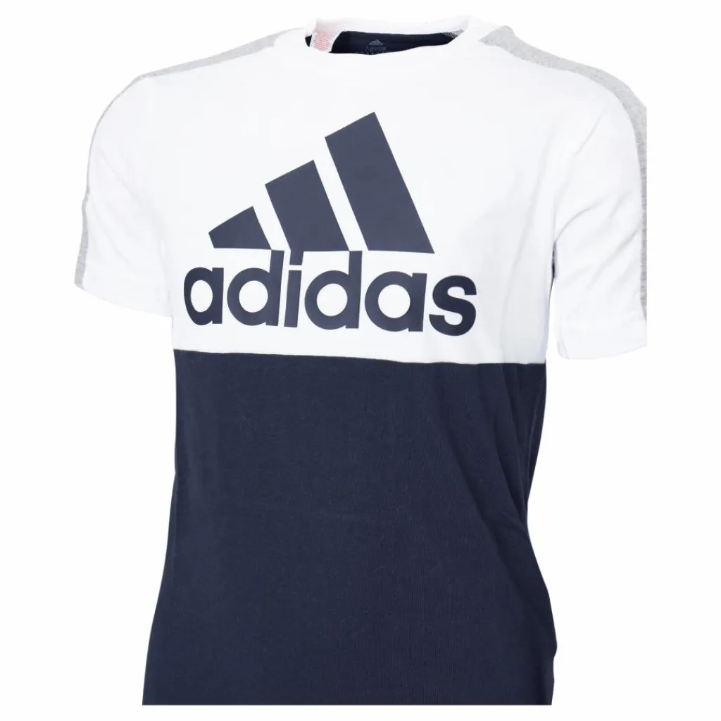adidas Colorblock T-Shirt Legend Ink Vit och Blå