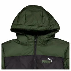 Colourblock Polyball Hooded Ja Black-myrtle*Puma Hot