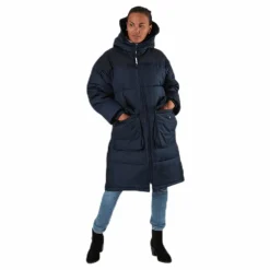 Svea Comfy Puffer Coat Blue Blå Sale