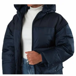 Svea Comfy Puffer Coat Blue Blå Sale