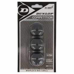 Dunlop Competition - 3 Ball Blister Svart New