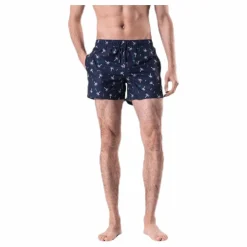 Confetti Palm Swim Shorts Blue*Happy Socks