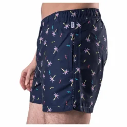 Confetti Palm Swim Shorts Blue*Happy Socks