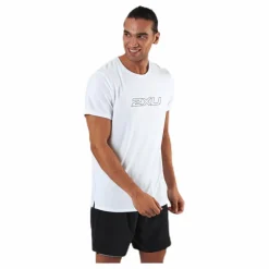 2XU Contender S/S Tee White/Black Vit och Svart Hot