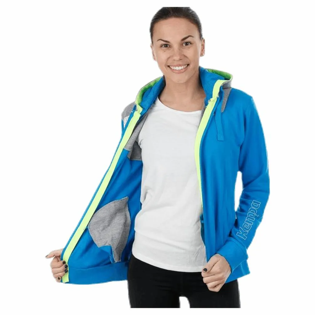 Kempa Core 2.0 Hood Jacket W Blue/Grey Blå och Grå New