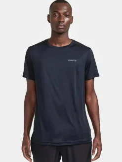 Core Essence Ss Tee M Black*Craft Outlet