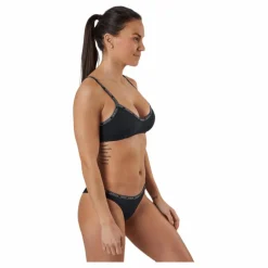 Calvin Klein Core Logo Tape Bralette-Rp Black Svart Online