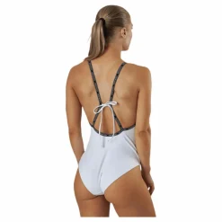 Core Logo Tape Square Neck Swimsuit White*Calvin Klein Best
