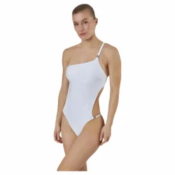 Core Textured Cut Out Swimsuit White*Calvin Klein Hot