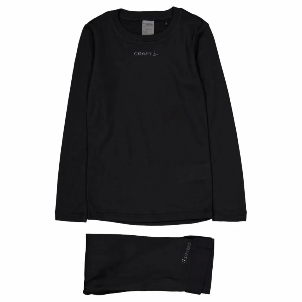 Craft Core Warm Baselayer Set Black Svart Online