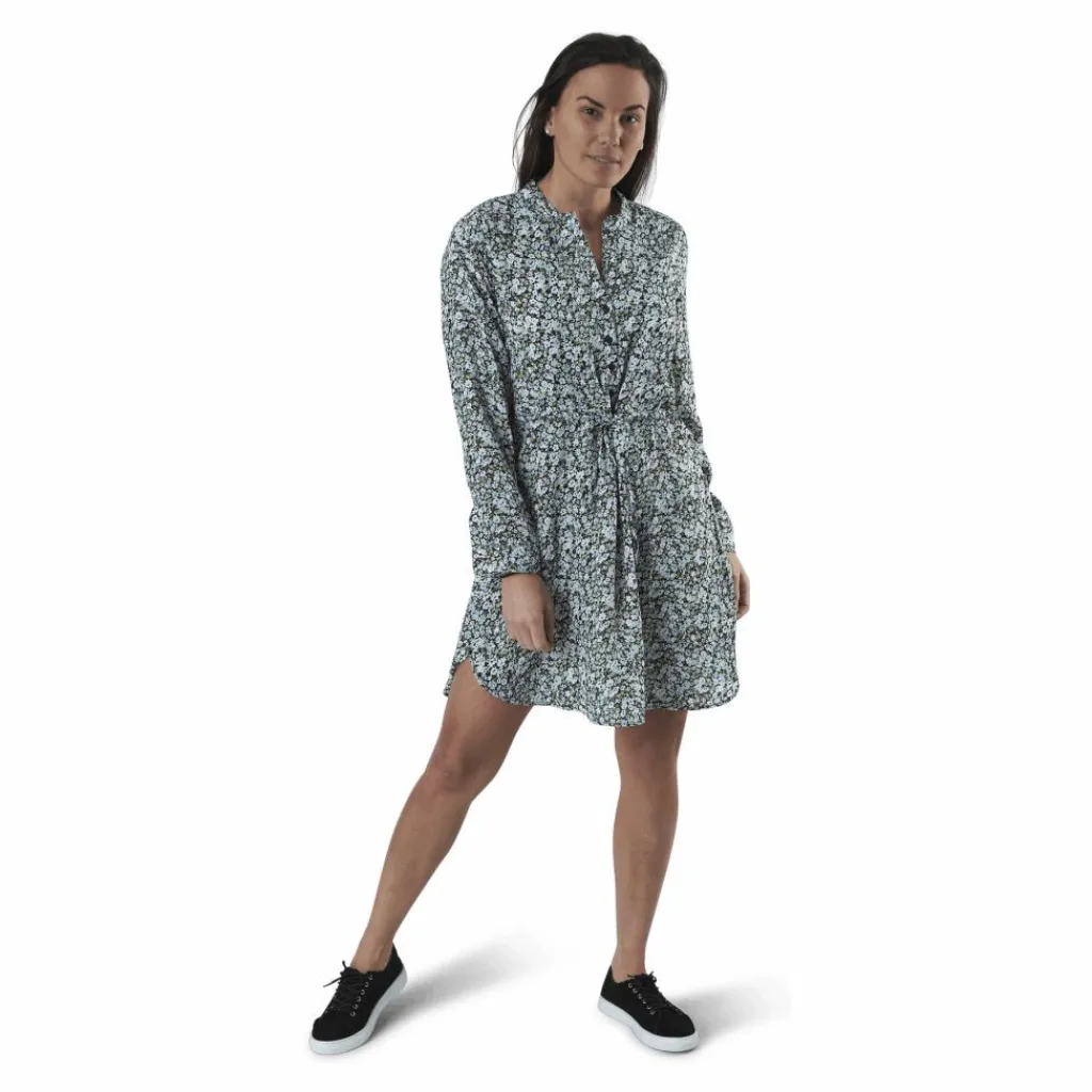 Cory L/S V-Neck Tunic Wvn Blue*Only Sale