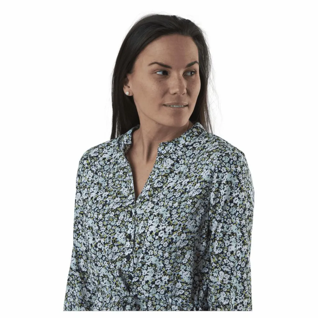 Cory L/S V-Neck Tunic Wvn Blue*Only Sale