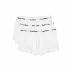 Calvin Klein Cotton Stretch 3P Low Rise Trunk White Vit Discount