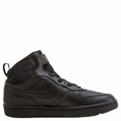 Court Borough Mid 2 Little Kids' Shoes BLACK/BLACK-BLACK*Nike Discount