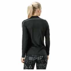 Nike Court Dry Top LS Halfzip White/Black Svart Best