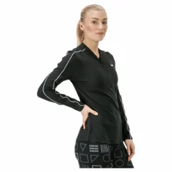 Nike Court Dry Top LS Halfzip White/Black Svart Best