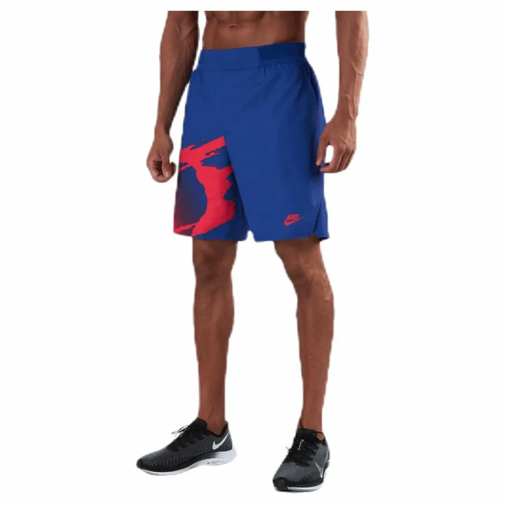 Nike Court Slam Ny Nt Shorts Blue/Red Blå Online