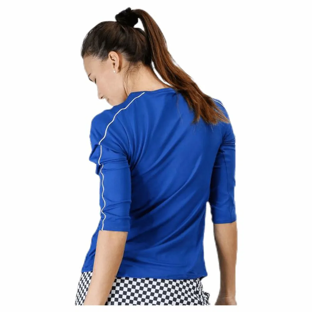 Nike Court Top 3QT Blue Blå Online