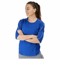 Nike Court Top 3QT Blue Blå Online
