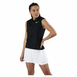 Nike Court Victory Polo White/Black Svart Sale