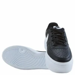 Nike Court Vision Alta Leather Wome Black/white Svart Discount