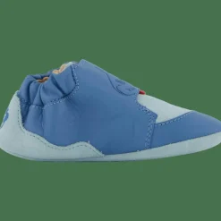 Affenzahn Crawling Shoe Leather Crawly Shark Blue New