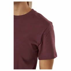 Bread & Boxers Crew Neck Regular Burgundy Lila New