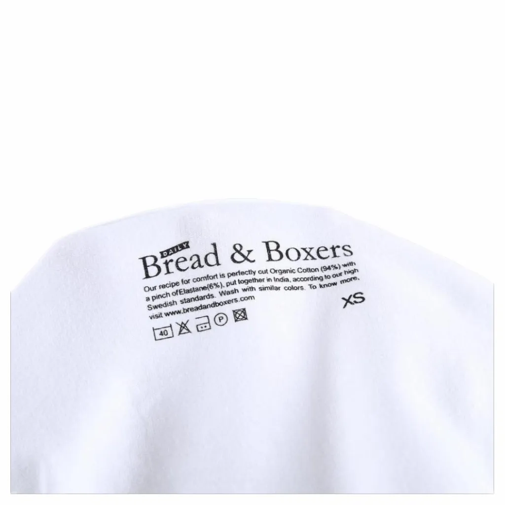 Bread & Boxers Crew Neck White Vit New