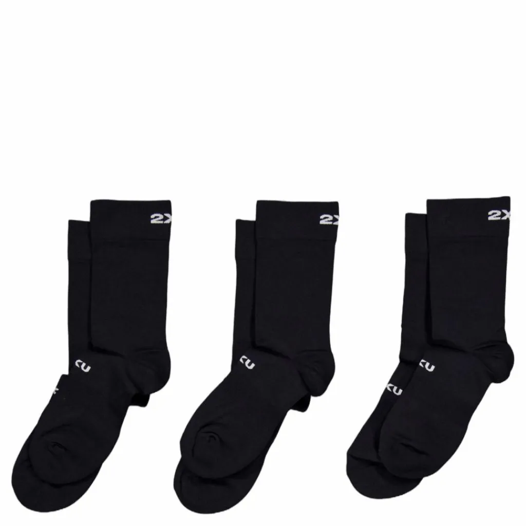 Crew Socks 3 Pack Black/white*2XU Outlet