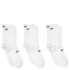 2XU Crew Socks 3 Pack White/black Vit och Svart Discount