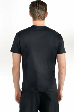 Bread & Boxers Crew-Neck pima Black Svart Clearance