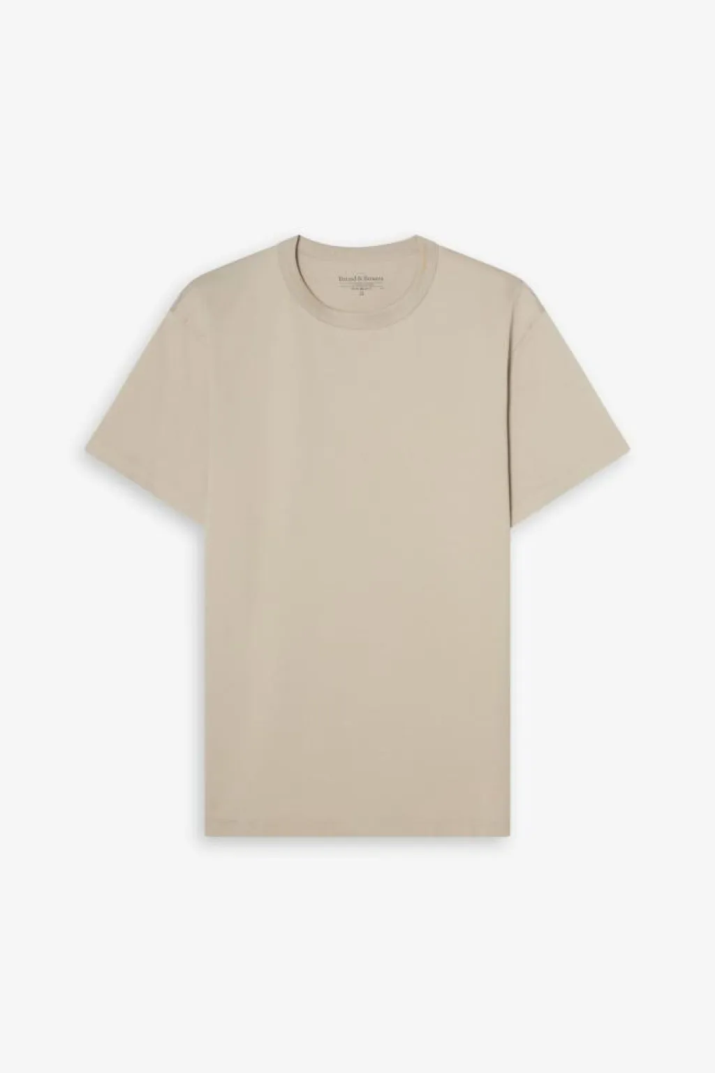 Bread & Boxers Crew-neck Pima Greige Beige Outlet