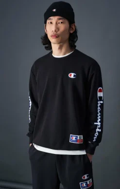 Champion Crewneck Sweatshirt Black Beauty Svart Sale