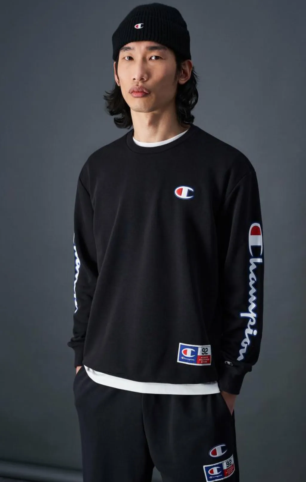 Champion Crewneck Sweatshirt Black Beauty Svart Sale