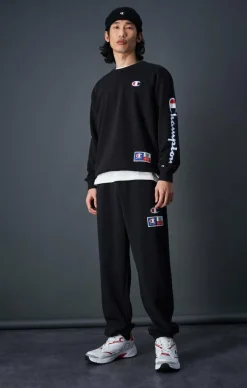Champion Crewneck Sweatshirt Black Beauty Svart Sale