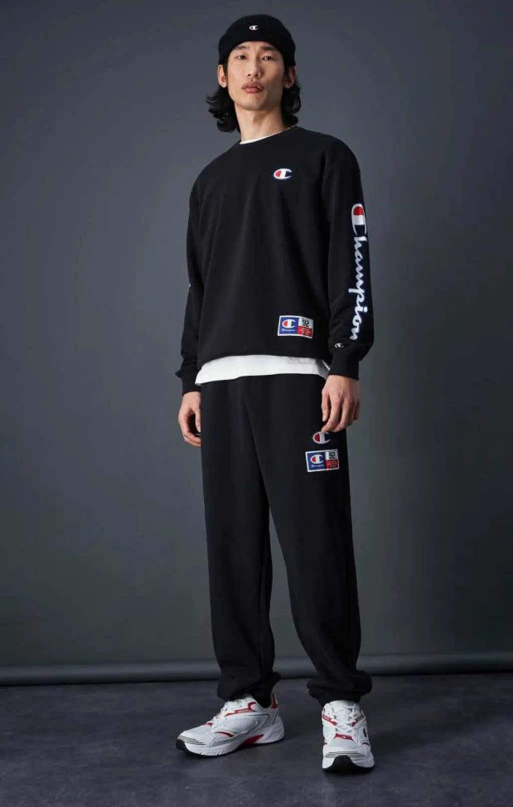Champion Crewneck Sweatshirt Black Beauty Svart Sale