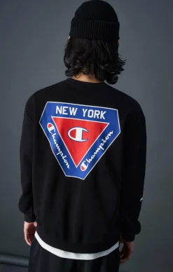 Champion Crewneck Sweatshirt Black Beauty Svart Sale