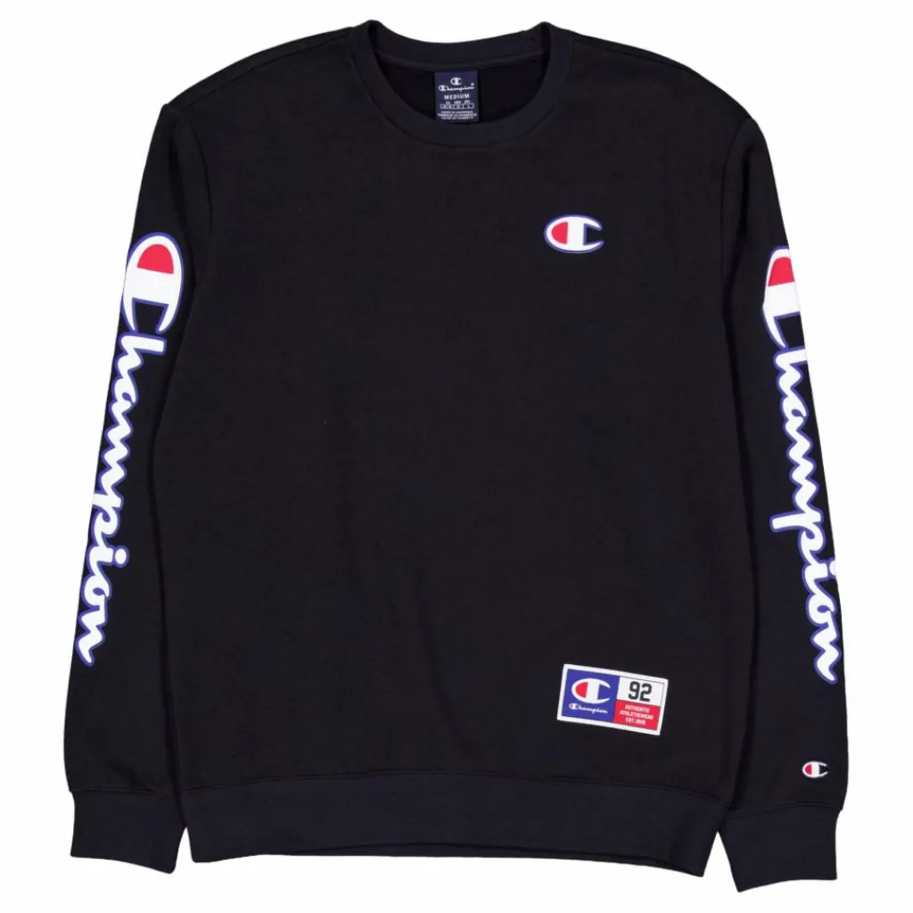 Champion Crewneck Sweatshirt Black Beauty Svart Sale
