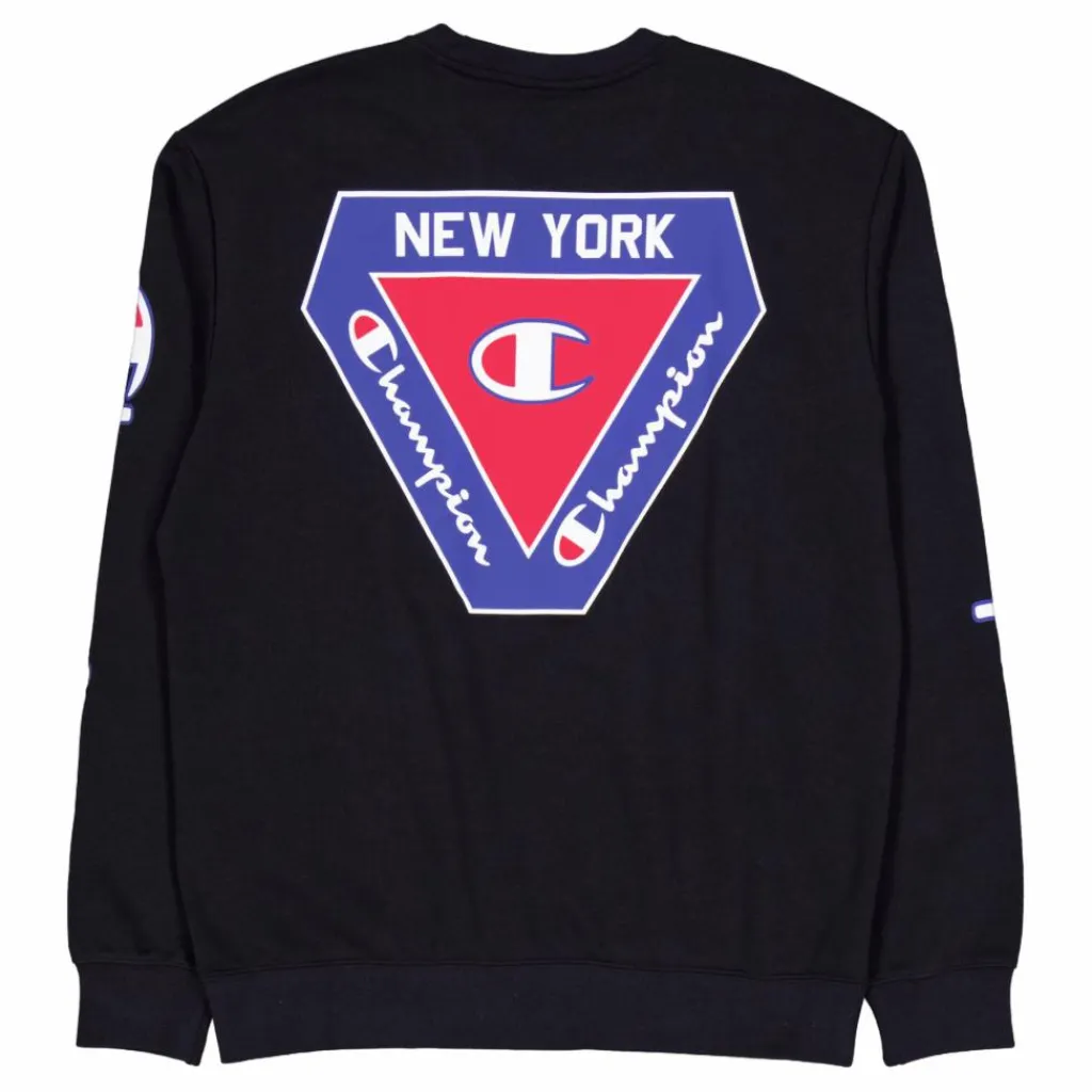 Champion Crewneck Sweatshirt Black Beauty Svart Sale