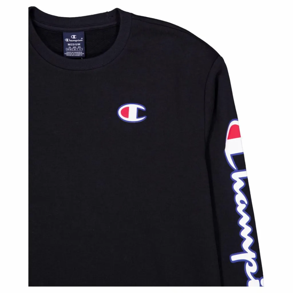 Champion Crewneck Sweatshirt Black Beauty Svart Sale