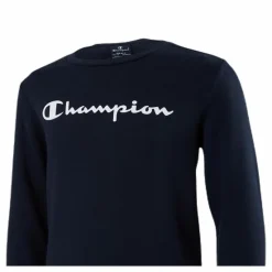 Champion Crewneck Sweatshirt Junior Blue Blå Outlet