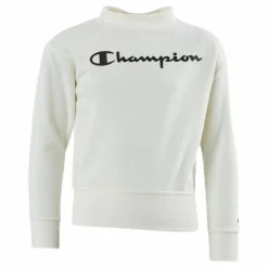 Champion Crewneck Sweatshirt Junior White Vit Best